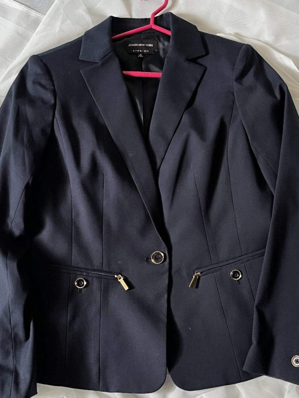 Flattering Navy blue  Blazer  grandeur 12 de Jones New York!